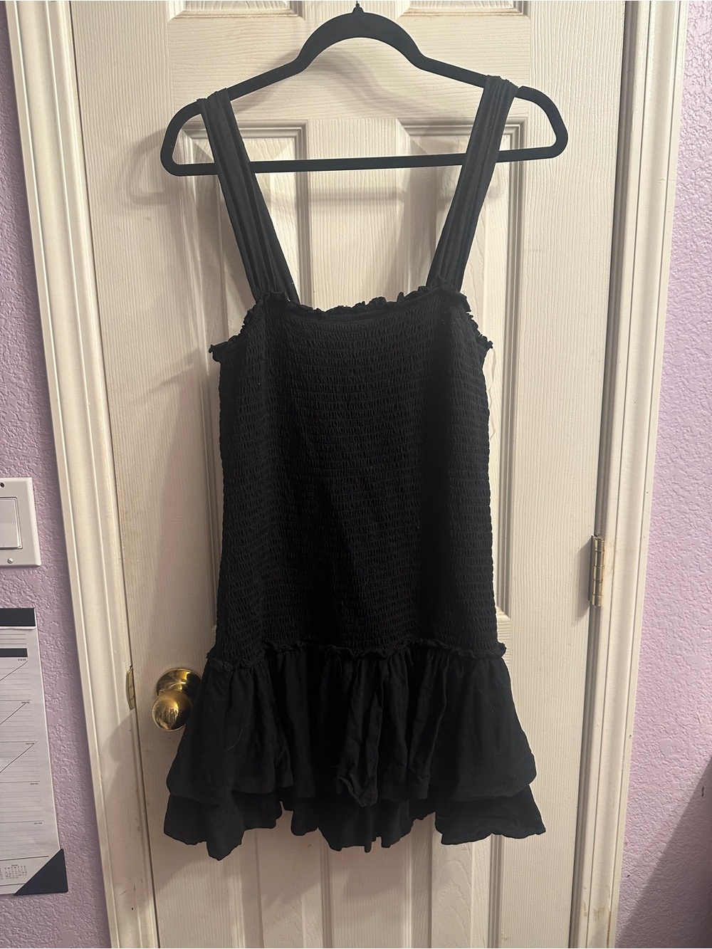 American Eagle Women’s Black Ruffled Sundress